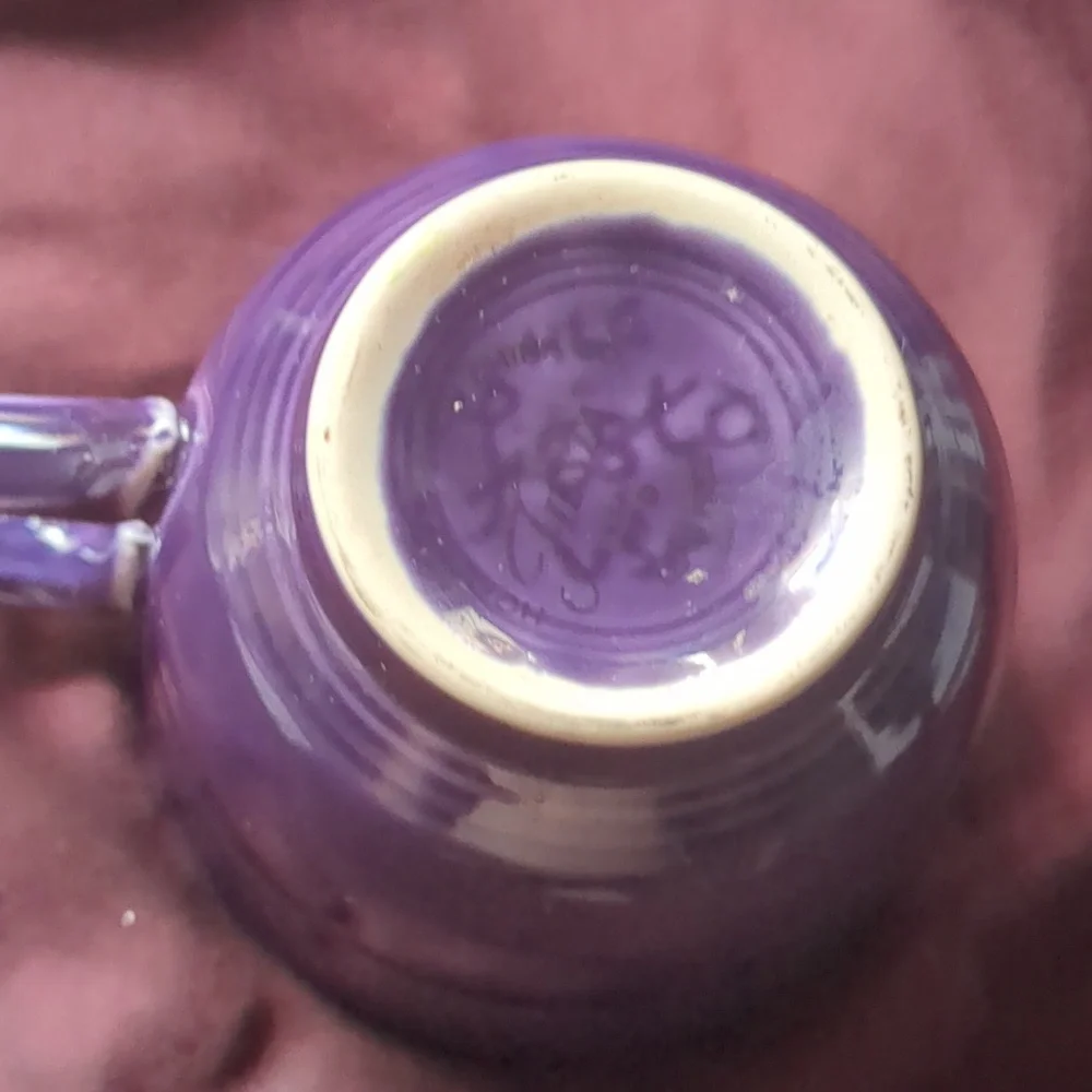 Fiestaware Tea Cup dark Purple Ish Blue